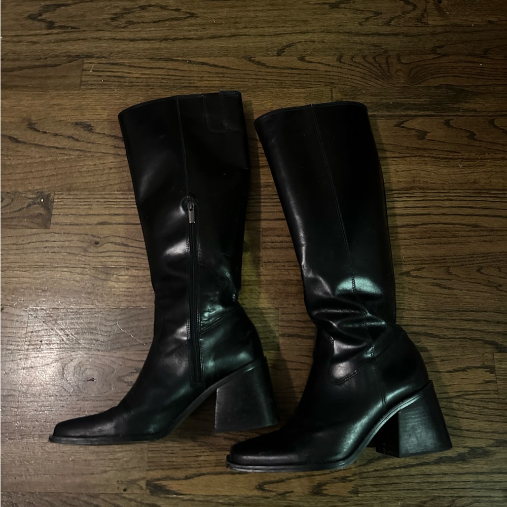 Vince Camuto knee high black boots